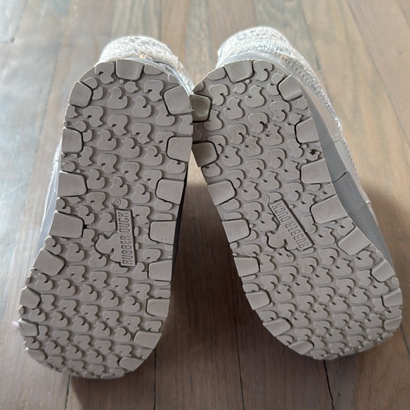 Rubber Duck for J Crew Metallic Silver Snow Joggers Size 12.5 - Picture 7 of 8